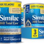 Similac 360 Total Care Infant Formula, with 5 HMO Prebiotics, Our Closest Formula to Breast Milk, Non-GMO, Baby Formula Powder, 36-oz Tub (Case of 3)
