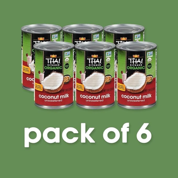 Thai Kitchen Organic Unsweetened Coconut Milk, 13.66 Fl Oz (Pack of 6) - Image 4