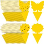 Fruit Fly Traps Fungus Gnat Traps Yellow Sticky Bug Traps 36 Pack Non-Toxic and Odorless for Indoor Outdoor Use Protect The Plant