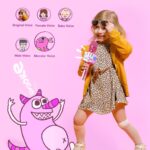 Amazmic Toys for Girls, Kids Karaoke Microphone Toddler Microphone for Kids with Lights, Birthday Gift for Girls, Boys Toy Age 3 4 5 6 7 8+(Light Pink) - Image 5
