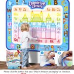 Jasonwell Aqua Water Doodle Mat 40 X 32 Inches Extra Large Magic Drawing Doodling Mat Coloring Mat Educational Toys Gifts for Kids Toddlers Boys Girls Age 2 3 4 5 6 7 8 Year Old (Alphabet) - Image 2