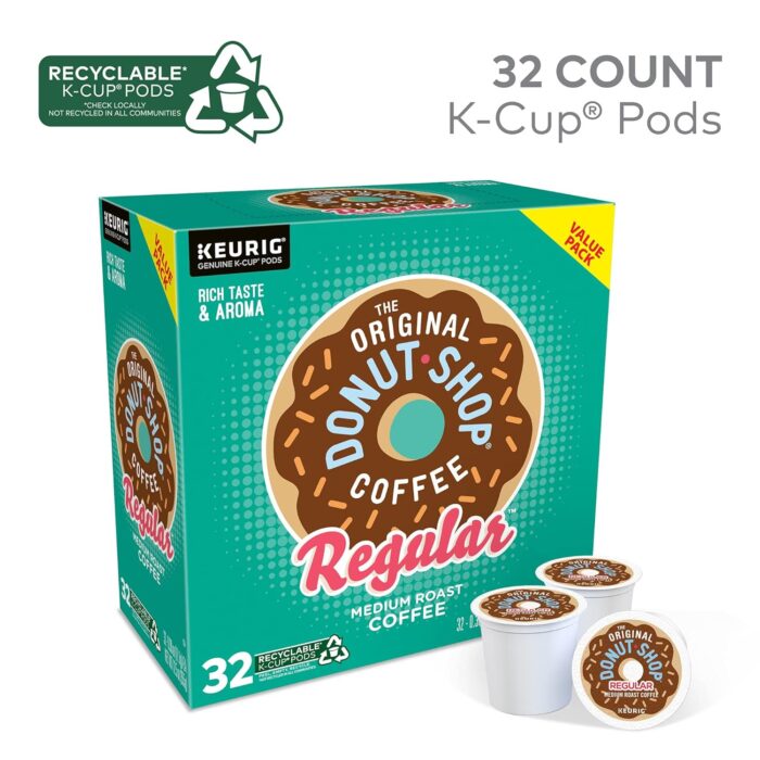 The Original Donut Shop Regular, Single-Serve Keurig K-Cup Pods, Medium Roast Coffee Pods, 32 Count - Image 7