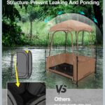 Sport Tent with Removable Top Cover and Sealed Floor, MioTsukus Instant Weather Proof Pod, Pop Up Bubble Clear View Tent, All Weather Shelter - 1~4 People - Image 4