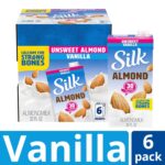 Silk Shelf-Stable Almond Milk, Unsweetened Vanilla, Dairy-Free, Vegan, Non-GMO Project Verified, 1 Quart (Pack of 6) - Image 2