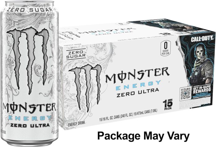 Monster Energy Zero Ultra, Sugar Free Energy Drink, 16 Ounce (Pack of 15) - Image 2