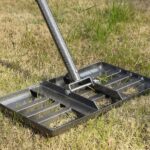 Lawn Leveling Rake, 17x10 Heavy Duty Lawn Leveler with Adjustable Handle Dirt Ground Level Tool for Yard Garden (72 Inch)